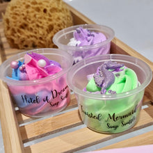 Load image into Gallery viewer, Violet Sparkle Soap Soufflé
