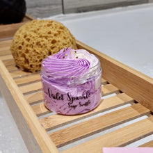 Load image into Gallery viewer, Violet Sparkle Soap Soufflé