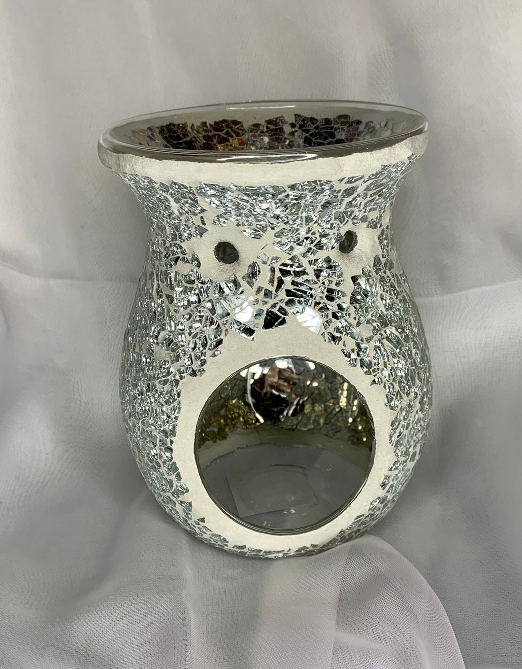 Silver Crackle Burner